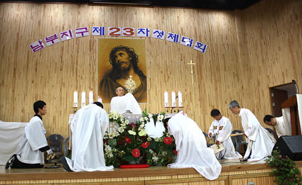 [공동체]청주교구 남부지구，6월 26일 청산초등학교서 제23차 성체현양대회