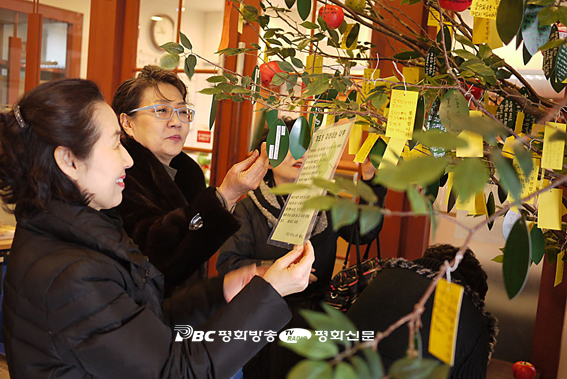 사순시기 '기도로 자라나는 나무' 설치